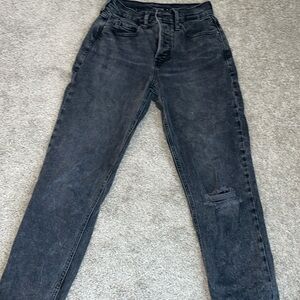 OLD NAVY SKY HI STRAIGHT BLACK JEANS